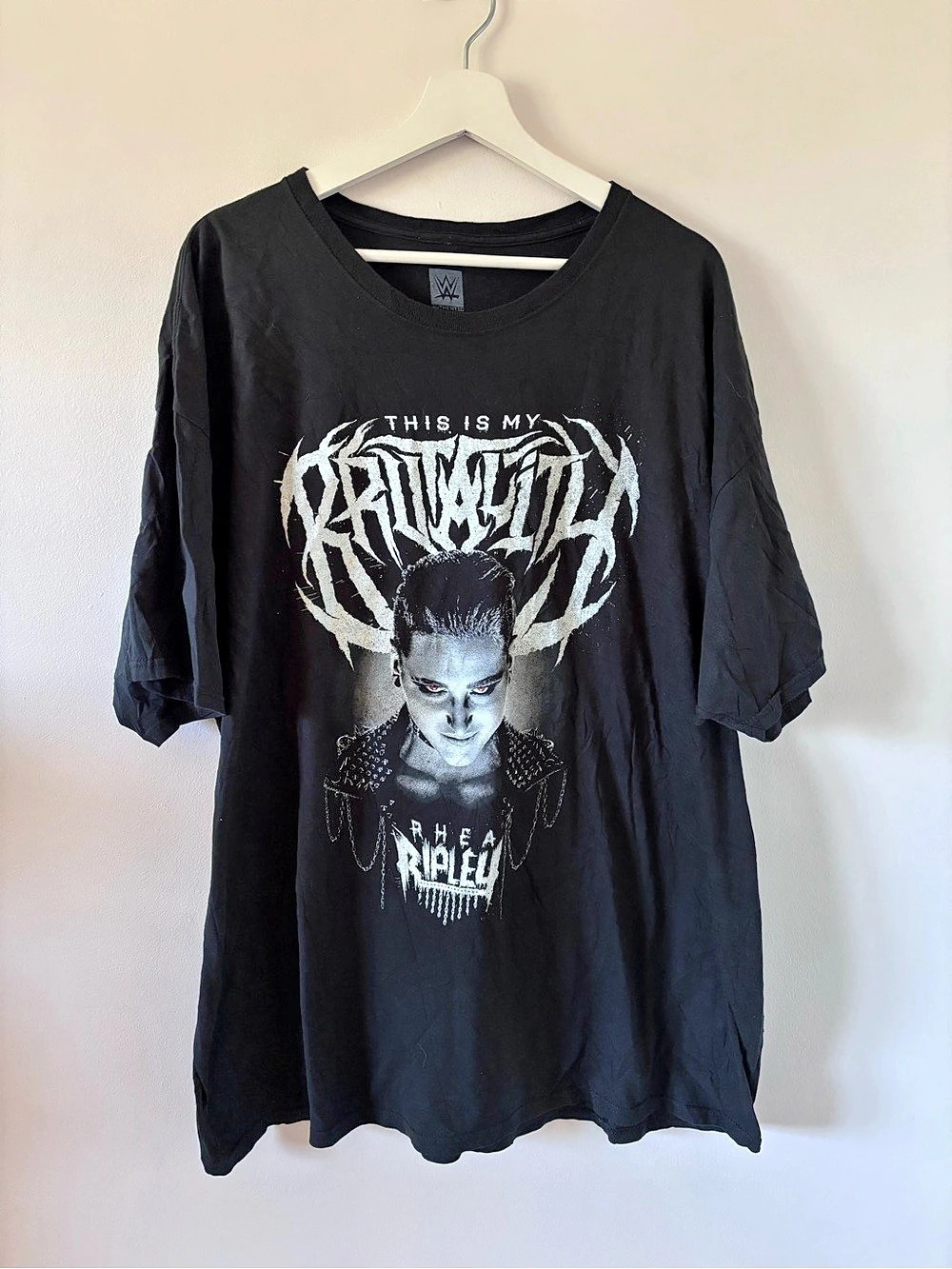 WWE Rhea Ripley Graphic Tee Black & White Size 3X
